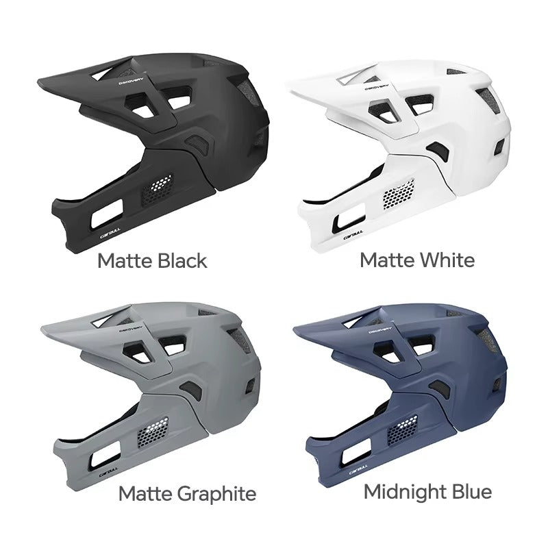 Casque intégral respirant, ultra léger, équipement unisexe, trottinette, VTT, descente, tout-terrain, Taille M-L, 54-61cm